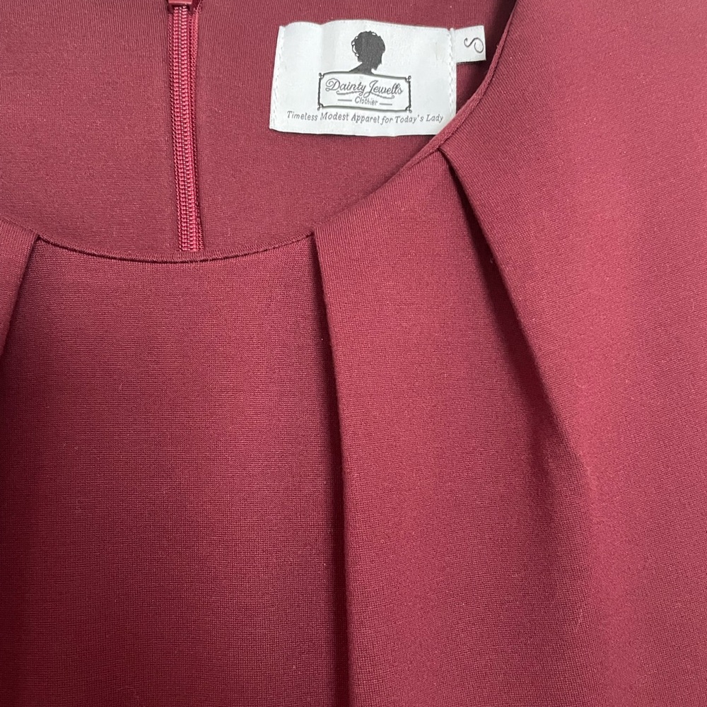 Dainty Jewells Burgundy Dress